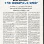 1963 Columbus Ship Article "We sailed The Columbus Ship"