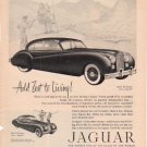 1953 Jaguar Vintage Ad "Add Zest To Living!"