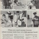 1960 Foundation For Commercial Banks Ad "Full-Service"