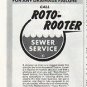 1965 Roto-Rooter Ad "any drainage failure"