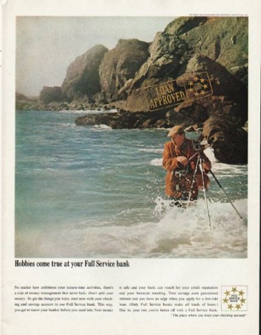 1965 Full Service Bank Ad "Hobbies come true"