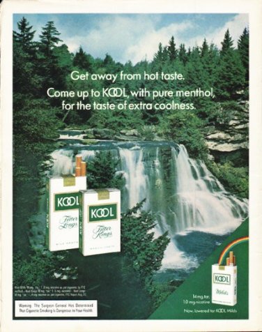 1972 KOOL Cigarettes Ad "Get away"