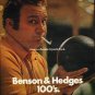 1972 Benson & Hedges Cigarettes Ad "America's Favorite"
