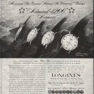 1958 Longines-Wittnauer Watch Ad "Waterproof"