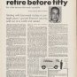 1972 Duraclean International Ad "retire before fifty"