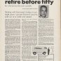 1972 Duraclean International Ad "retire before fifty"