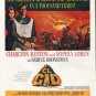 1961 El Cid Ad ~ Charlton Heston and Sophia Loren