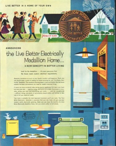 1958 Medallion Home Ad "Live Better"