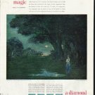 1961 De Beers Diamond Ad "love's first magic"