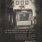 1948 Philco Radio-Phonograph Ad "A New High"
