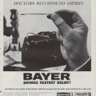 1961 Bayer Aspirin Ad "pains and fever of Colds and Flu"