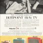 1956 Hotpoint TV Ad "Portable models"