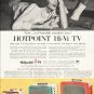 1956 Hotpoint TV Ad "Portable models"
