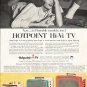 1956 Hotpoint TV Ad "Portable models"