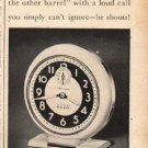 1948 Westclox Ad "First he whispers"