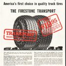 1956 Firestone Tire Ad "The Firestone Transport"