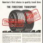 1956 Firestone Tire Ad "The Firestone Transport"