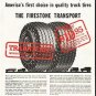 1956 Firestone Tire Ad "The Firestone Transport"