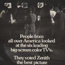 1972 Zenith Television Ad "Which Color TV"