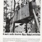 1965 Massachusetts Mutual Life Insurance Ad "man's castle"