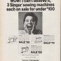 1972 Singer Sewing Machine Ad "WOW"