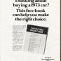 1972 Ford Ad "free book" ~ (model year 1973)