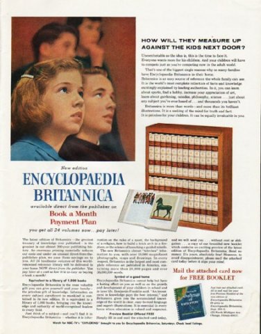 1965 Encyclopaedia Britannica Ad "How will they measure up"