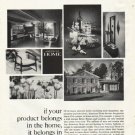 1961 American Home Magazine Ad "it belongs"