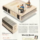1956 World Book Encyclopedia Ad "Foundation for Success"