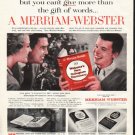 1961 Merriam-Webster Dictionary Ad "friend for life"