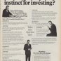1968 New York Stock Exchange Ad "How good is your instinct"
