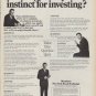 1968 New York Stock Exchange Ad "How good is your instinct"
