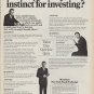 1968 New York Stock Exchange Ad "How good is your instinct"