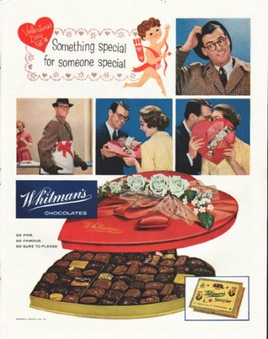 1958 Whitman's Chocolates Ad "Something Special"