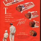 1961 Baby Ruth Candy Bar Ad "Tall men"