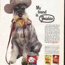 1961 Friskies Dog Food Ad "My brand"
