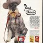 1961 Friskies Dog Food Ad "My brand"