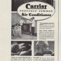 1937 Carrier Air Conditioner Ad "Leading Citizens"