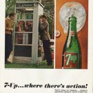 1965 7-Up Ad "where there's action"