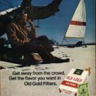 1972 Old Gold Cigarettes Ad "Get away"
