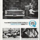 1965 Ford Motor Company Ad "builds quality"