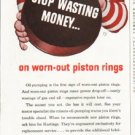1956 Hastings Piston Rings Ad "Stop wasting money"