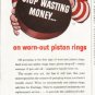 1956 Hastings Piston Rings Ad "Stop wasting money"