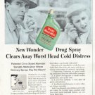 1956 Vicks Nasal Spray Ad "New Wonder"