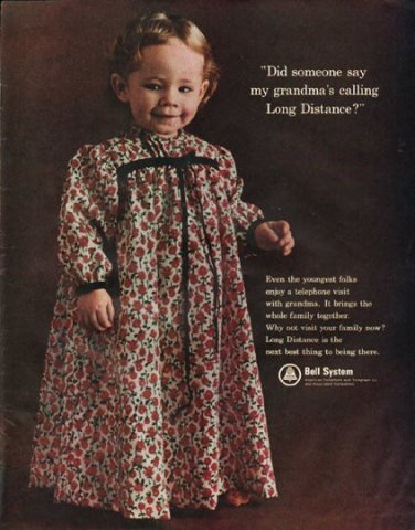 1965 Bell System Ad "my grandma"