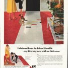 1958 Johns-Manville Floors Ad "Fabulous floors"