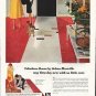 1958 Johns-Manville Floors Ad "Fabulous floors"