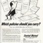 1956 Central Mutual Insurance Company Ad "Which policies"