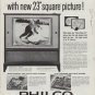 1960 Philco Television Ad "Cool-Chassis TV"