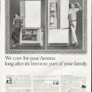 1964 Amana Refrigerator Ad "We care"
